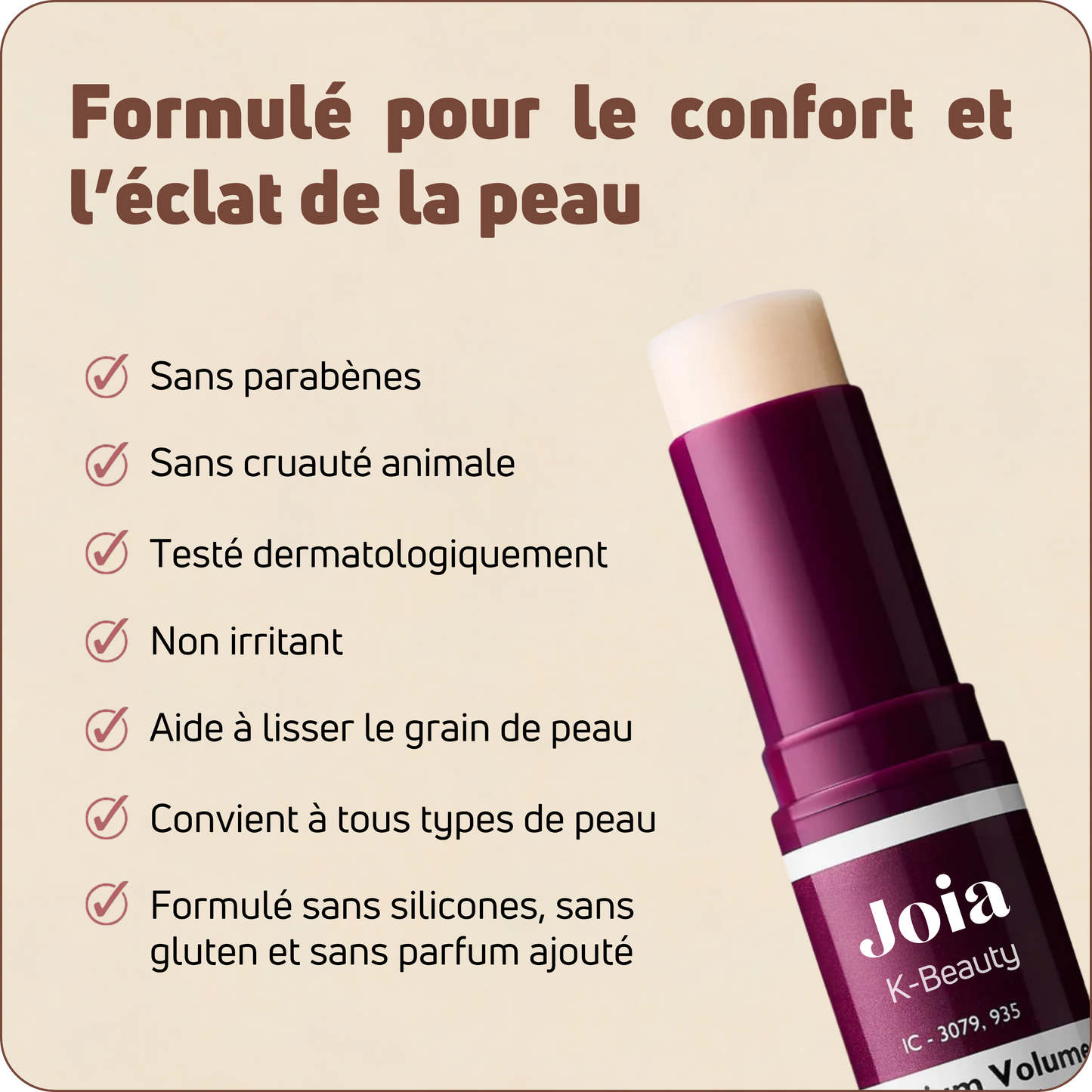 Baume au Calcium | Élu Meilleur Produit Beauté d'Europe