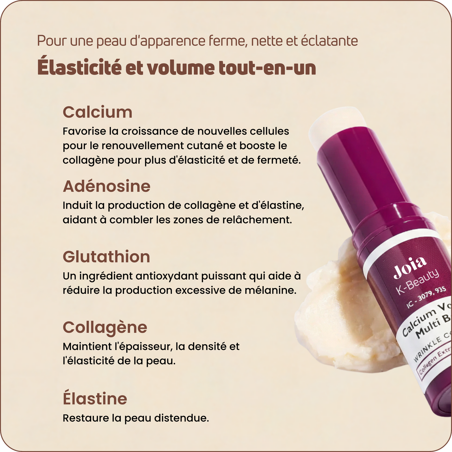 Baume au Calcium | Élu Meilleur Produit Beauté d'Europe