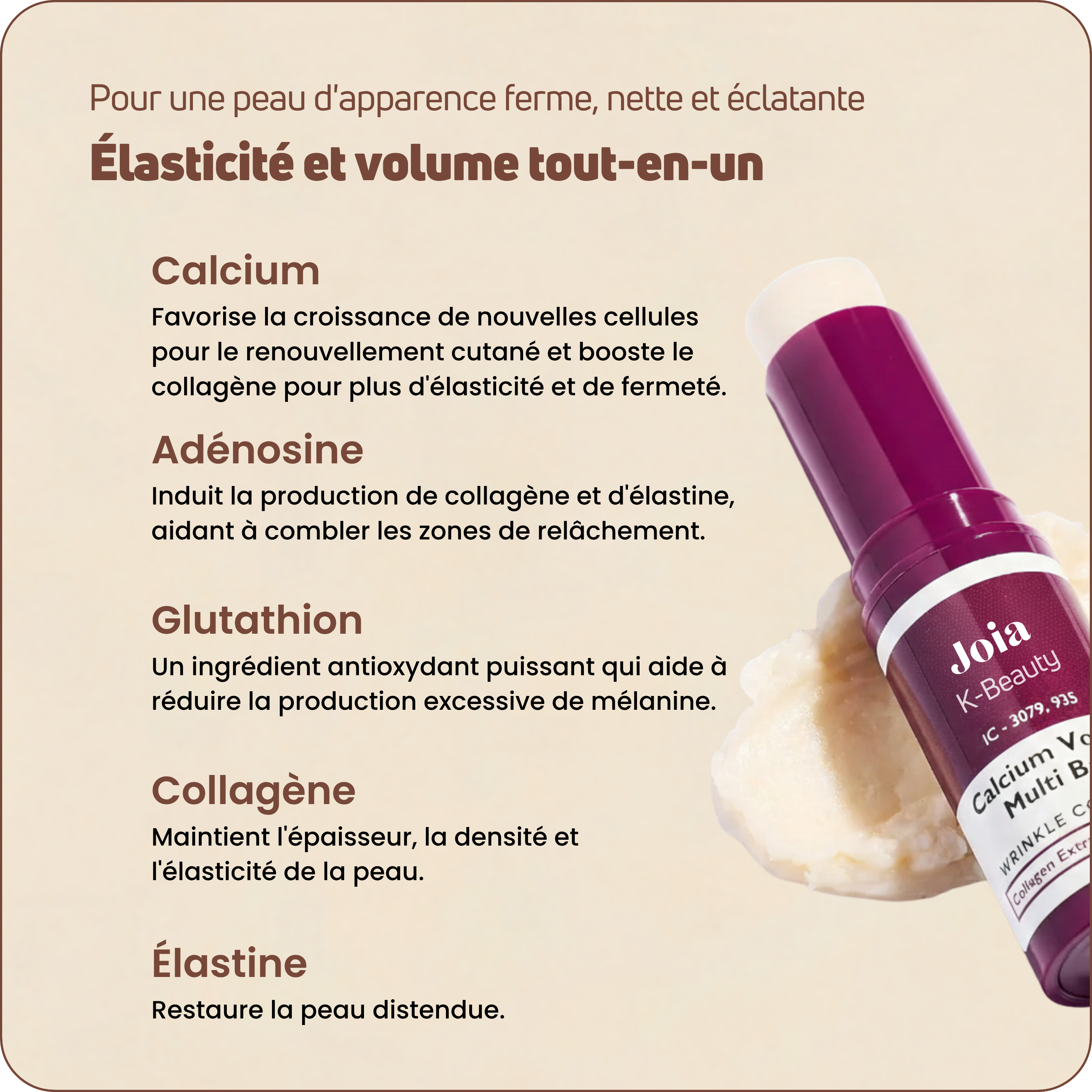 Baume au Calcium | Élu Meilleur Produit Beauté d'Europe