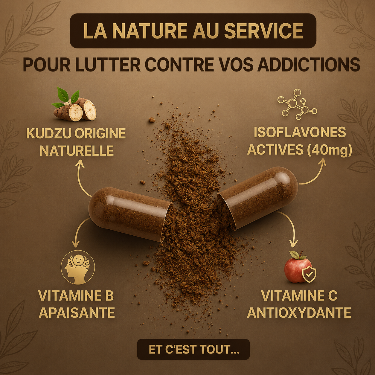 Kudzu 100% naturel | Votre allié contre les envies malsaines du quotidien