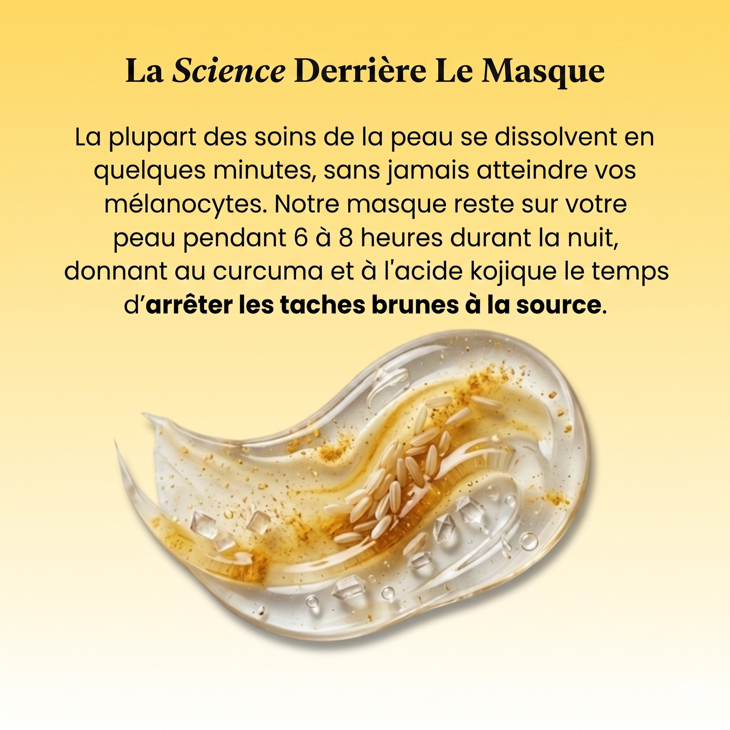 Masque au curcuma et acide kojique | Élu Meilleur Produit Beauté d'Europe