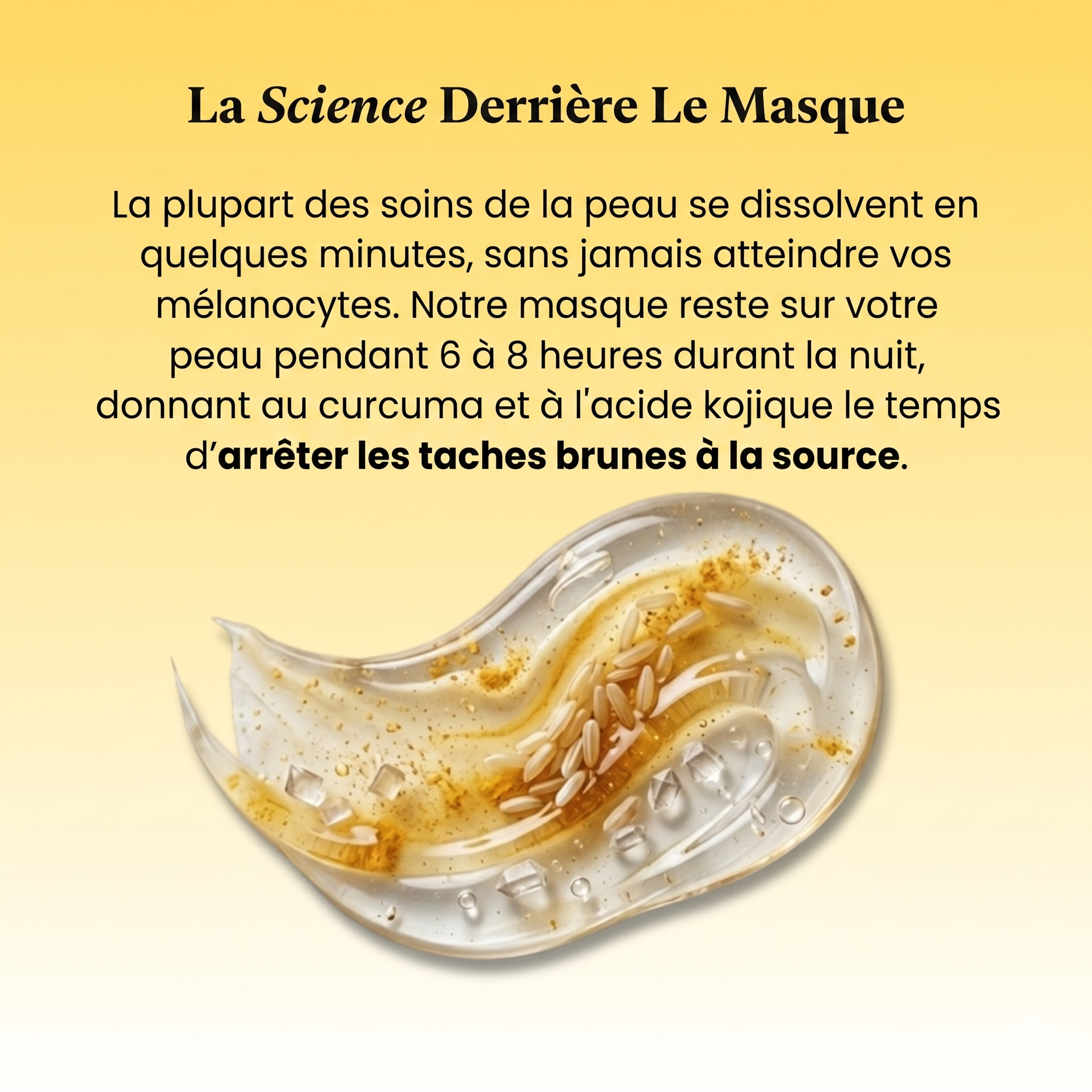 Masque au curcuma et acide kojique | Élu Meilleur Produit Beauté d'Europe